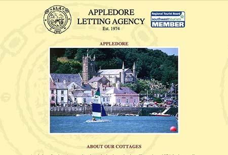 Screenshot of Appledore Letting Agency