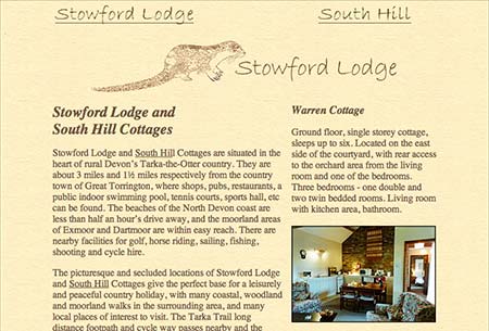Screenshot of Stowford Lodge