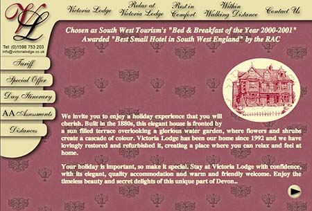 Screenshot of Victoria Lodge