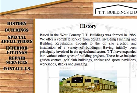 Screenshot of T.T. Buildings Ltd