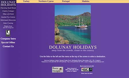 Screenshot of Dolunay Holidays Ltd