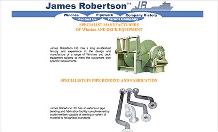 Screenshot of James Robertson Ltd