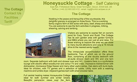 Screenshot of Honeysuckle Cottage