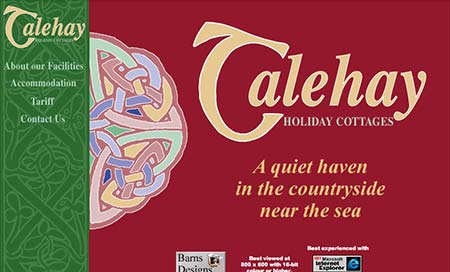 Screenshot of Talehay Holiday Cottages