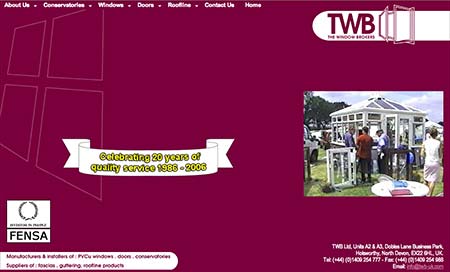 Screenshot of TWB Ltd