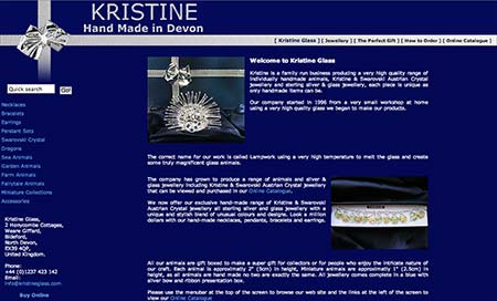 Screenshot of Kristine Glass