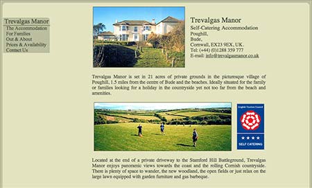 Screenshot of Trevalgas Manor