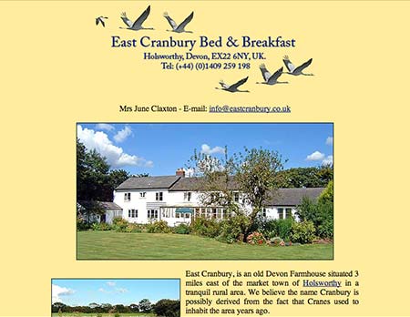 Screenshot of East Cranbury Bed & Breakfast