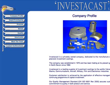 Screenshot of Investacast Ltd