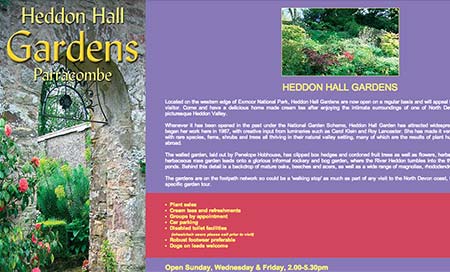 Screenshot of Heddon Hall Gardens