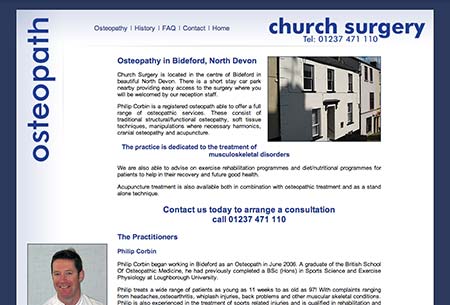 Screenshot of Church Surgery