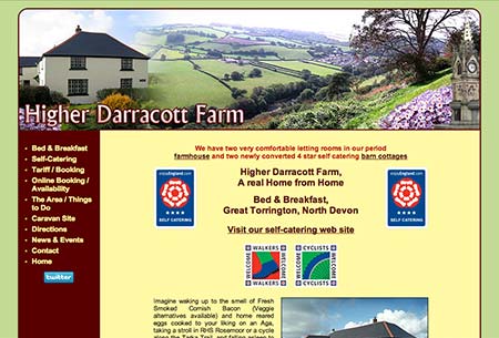 Screenshot of Higher Darracott Farm