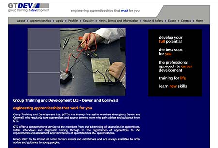 Screenshot of Group Training and Development Ltd