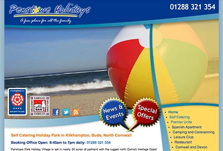 Screenshot of Penstowe Leisure Ltd