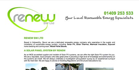 Screenshot of Renew SW Ltd