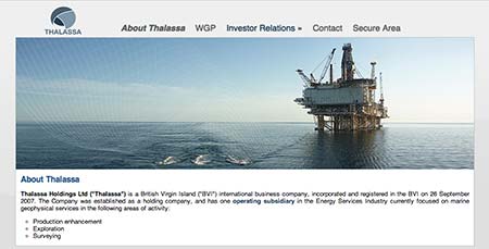 Screenshot of Thalassa Holdings Ltd