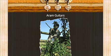 Screenshot of Aram Guitars
